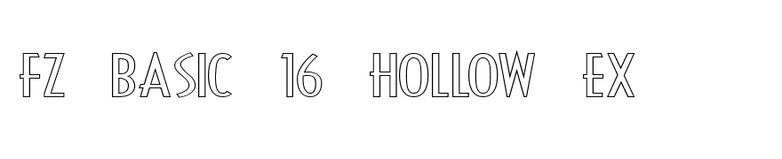 FZ BASIC 16 HOLLOW EX