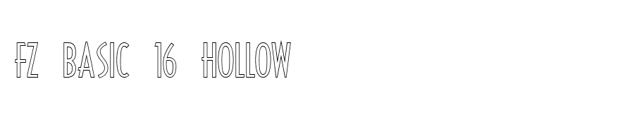 FZ BASIC 16 HOLLOW