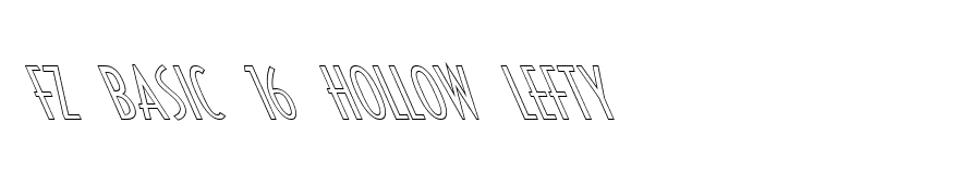 FZ BASIC 16 HOLLOW LEFTY