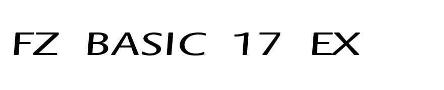 FZ BASIC 17 EX