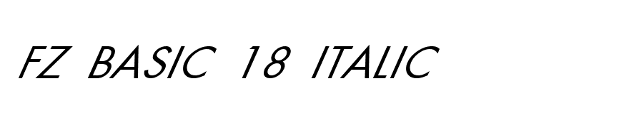 FZ BASIC 18 ITALIC