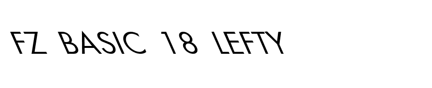 FZ BASIC 18 LEFTY