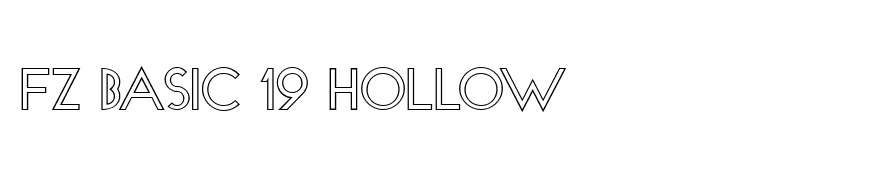 FZ BASIC 19 HOLLOW