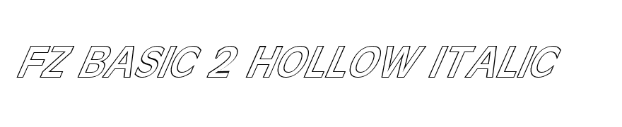 FZ BASIC 2 HOLLOW ITALIC
