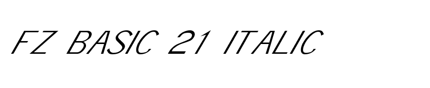 FZ BASIC 21 ITALIC