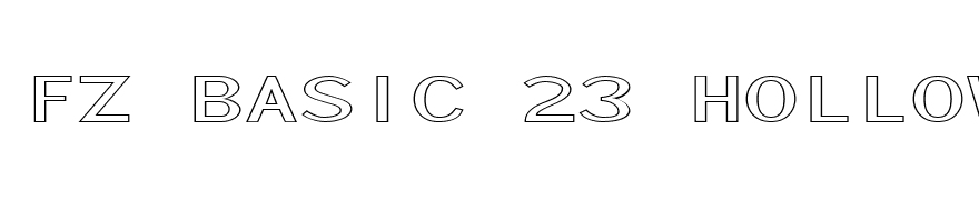 FZ BASIC 23 HOLLOW EX