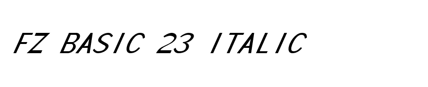 FZ BASIC 23 ITALIC