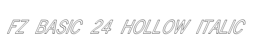 FZ BASIC 24 HOLLOW ITALIC