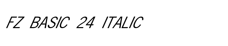 FZ BASIC 24 ITALIC