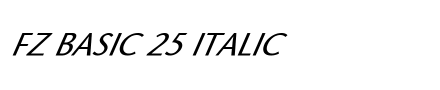 FZ BASIC 25 ITALIC