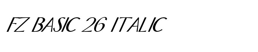 FZ BASIC 26 ITALIC