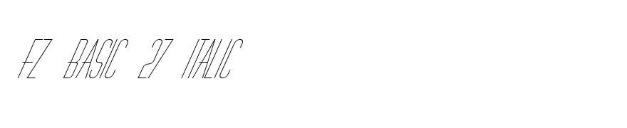 FZ BASIC 27 ITALIC