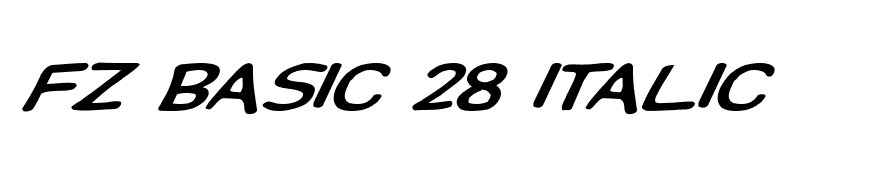 FZ BASIC 28 ITALIC