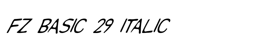 FZ BASIC 29 ITALIC
