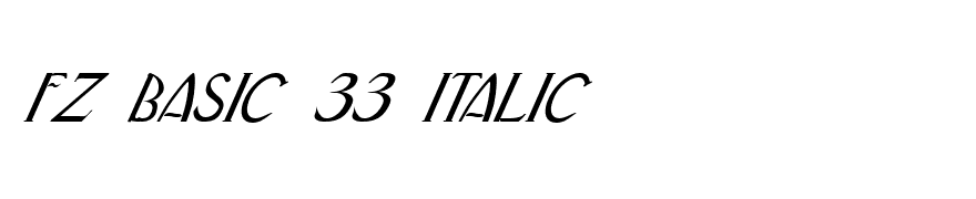 FZ BASIC 33 ITALIC