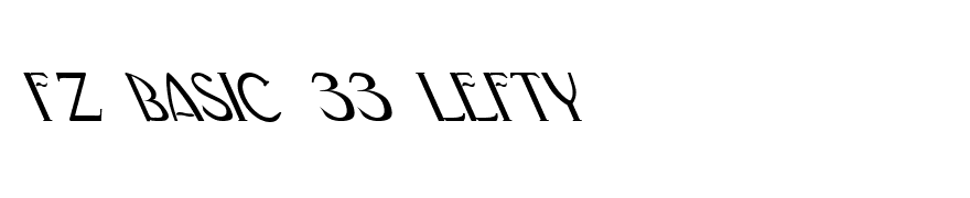 FZ BASIC 33 LEFTY