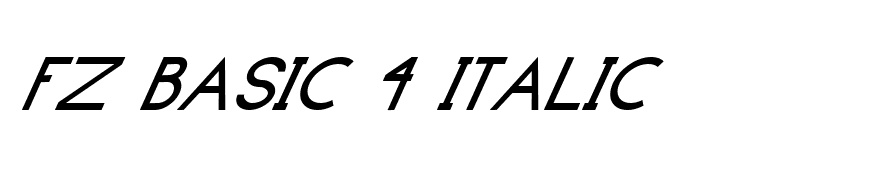 FZ BASIC 4 ITALIC