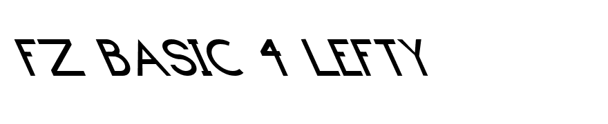 FZ BASIC 4 LEFTY