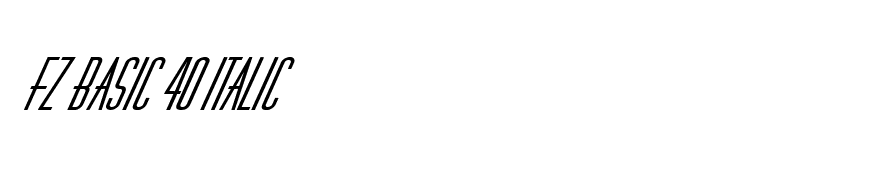 FZ BASIC 40 ITALIC