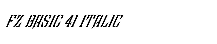 FZ BASIC 41 ITALIC