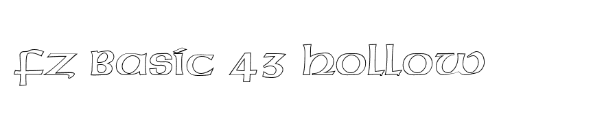 FZ BASIC 43 HOLLOW