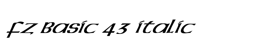 FZ BASIC 43 ITALIC