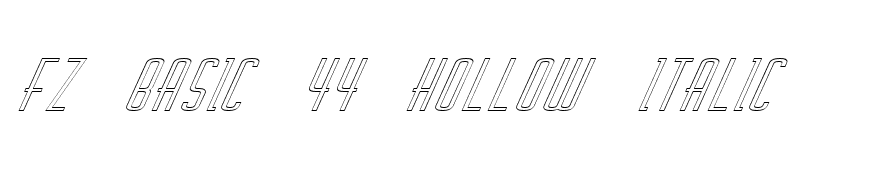 FZ BASIC 44 HOLLOW ITALIC