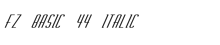 FZ BASIC 44 ITALIC