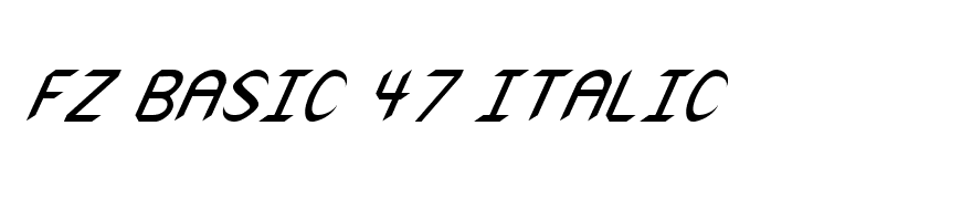 FZ BASIC 47 ITALIC