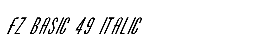 FZ BASIC 49 ITALIC