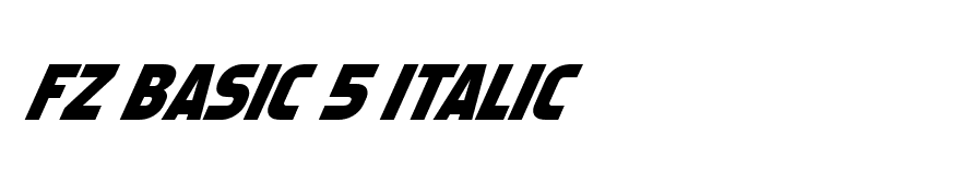 FZ BASIC 5 ITALIC