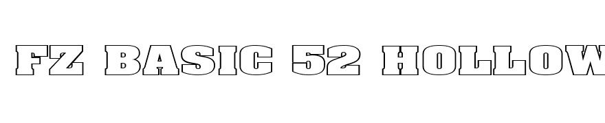 FZ BASIC 52 HOLLOW EX
