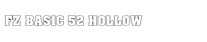 FZ BASIC 52 HOLLOW