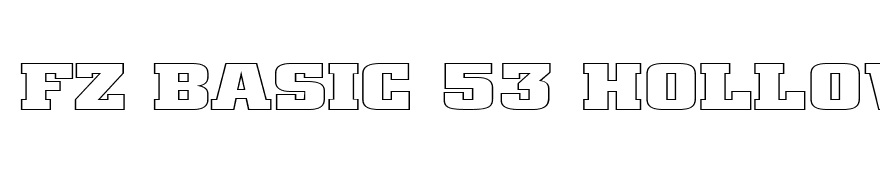 FZ BASIC 53 HOLLOW EX