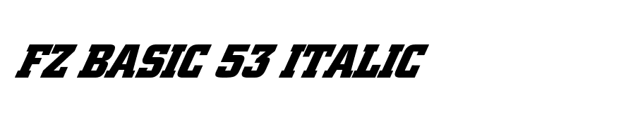 FZ BASIC 53 ITALIC