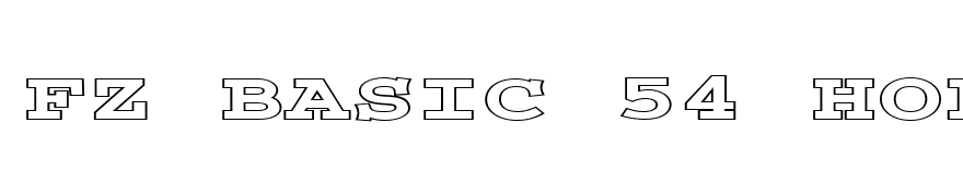 FZ BASIC 54 HOLLOW EX