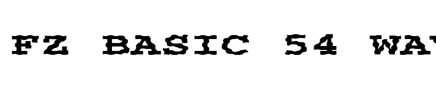 FZ BASIC 54 WAVEY EX