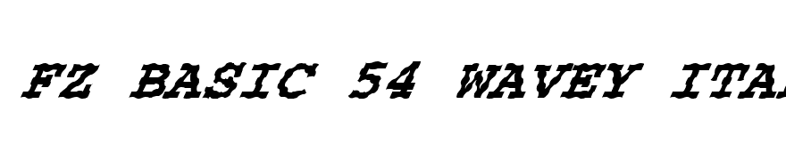 FZ BASIC 54 WAVEY ITALIC