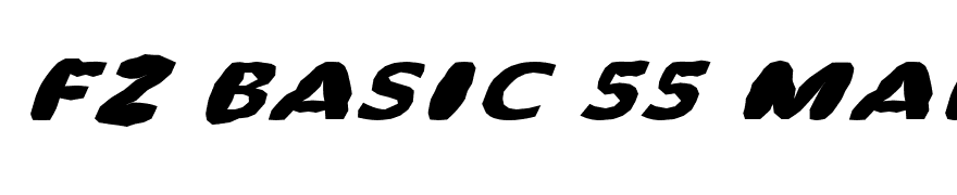 FZ BASIC 55 MANGLED ITALIC