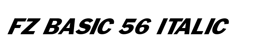 FZ BASIC 56 ITALIC