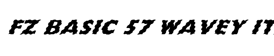 FZ BASIC 57 WAVEY ITALIC