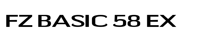 FZ BASIC 58 EX