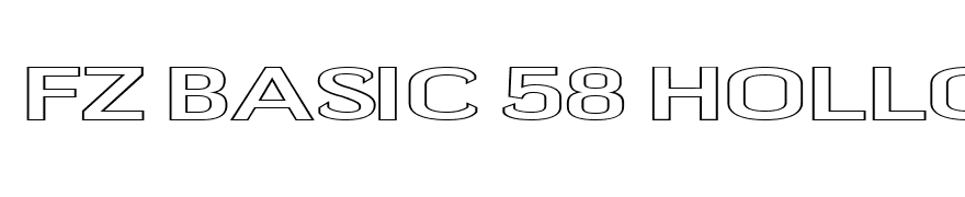 FZ BASIC 58 HOLLOW EX