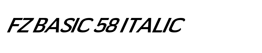 FZ BASIC 58 ITALIC