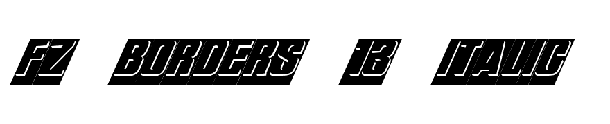 FZ BORDERS 13 ITALIC