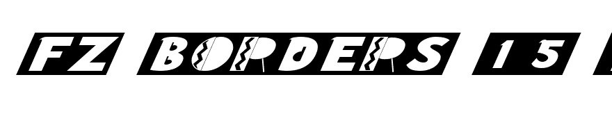 FZ BORDERS 15 ITALIC