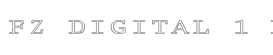 FZ DIGITAL 1 HOLLOW EX