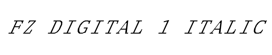 FZ DIGITAL 1 ITALIC