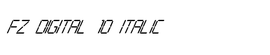 FZ DIGITAL 10 ITALIC