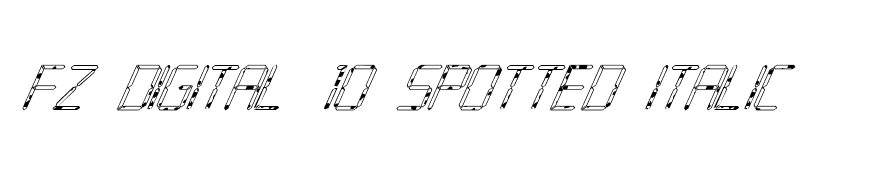 FZ DIGITAL 10 SPOTTED ITALIC